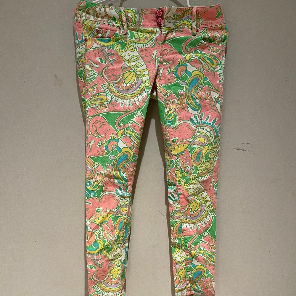 Lilly Pulizter Vintage Skinny Jeans *Rare Print*